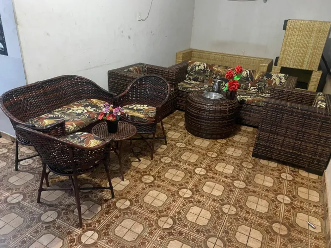 Jogos de sofá alto padrão de área externa 