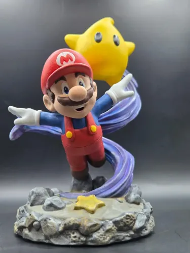 Boneco Mario Galaxy Colecionaveis Nintendo filme