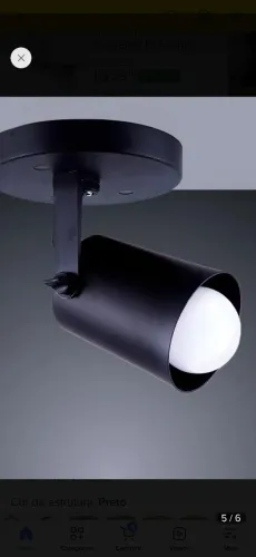 Spot sobrepor preto.