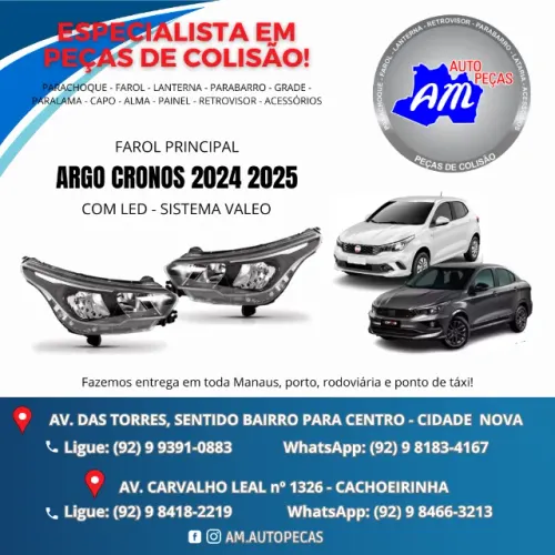 FAROL ARGO CRONOS 2024 2025 COM LED