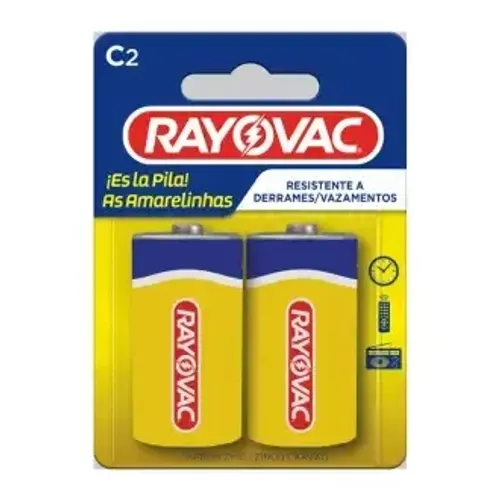 Pilha Amarela Média Rayovac C2