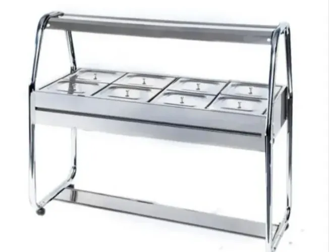 SELF SERVICE SALADA com 8 cubas de Inox USADA.