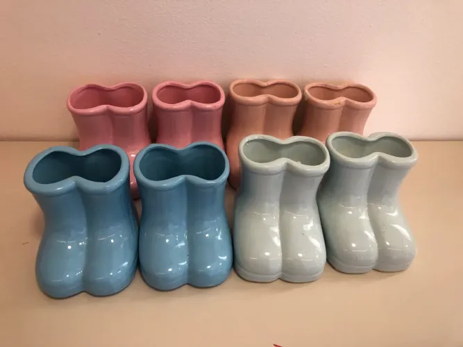 Decoração de festa- botinhas em porcelana