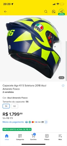 Vendo capacete de barbada 