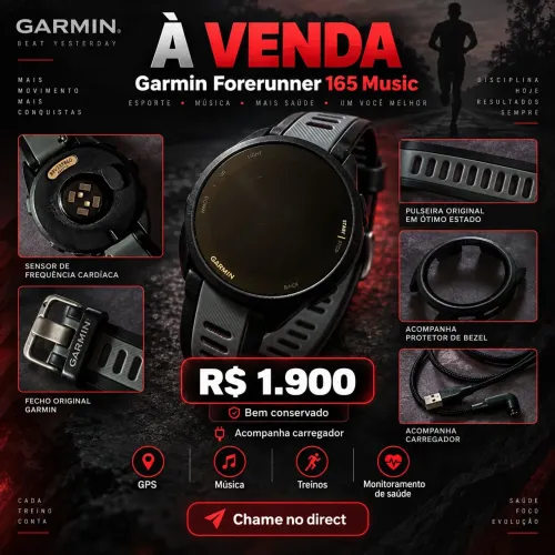 Smartwatch Garmin Forerunner 165 Music