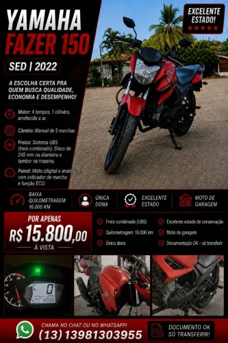 VENDO FAZER150 MODELO 2022