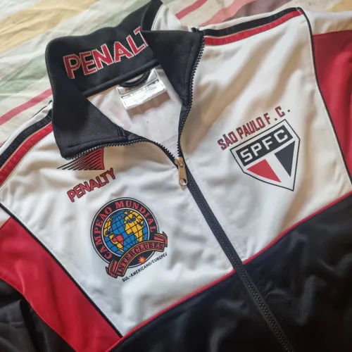 Agasalho Blusa São Paulo SPFC Mundial reedição Penalty Telê Santana Original/Oficial Tam M