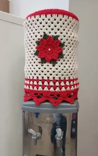 Capa para garrafão de água crochê 