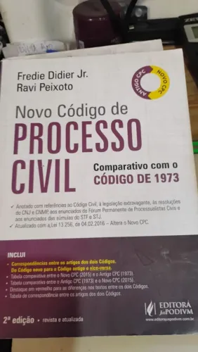 Livro Novo Código de Processo Civil Comparado 1973 - Juspodivm