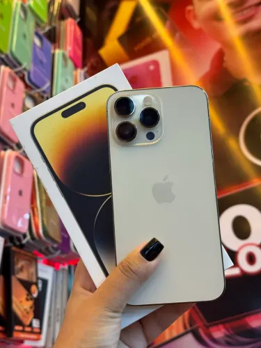 IPHONE 14 PRO MAX 128GB DOURADO IMPECÁVEL