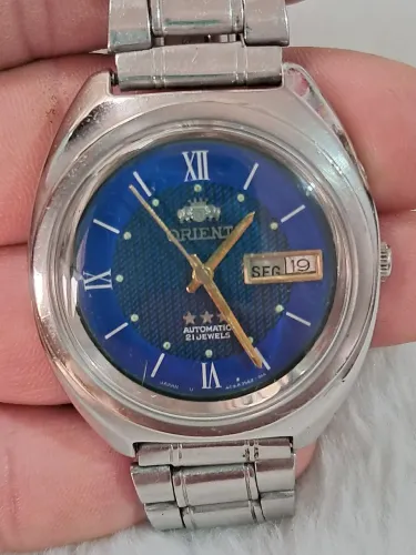 Relogio Orient 3 estrelas automático azul