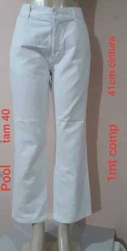 Calça jeans branca tam 40 marca Pool ( Tenho 2 iguais,  valor unitário )