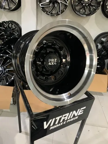 Rodas PRZ Aro 15" Tala 12" 15x12 ET -72 6x139 Troller T4 Toyota Bandeirante