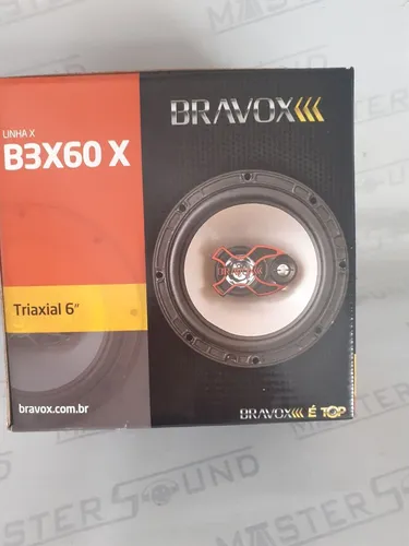Par de alto falante. Bravox. Triaxial. 6". Garantia. Novo. Instalado.