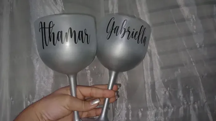 Taça de gin degradê personalizada 