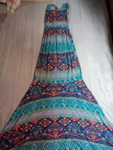 Vestido Longo Estampado