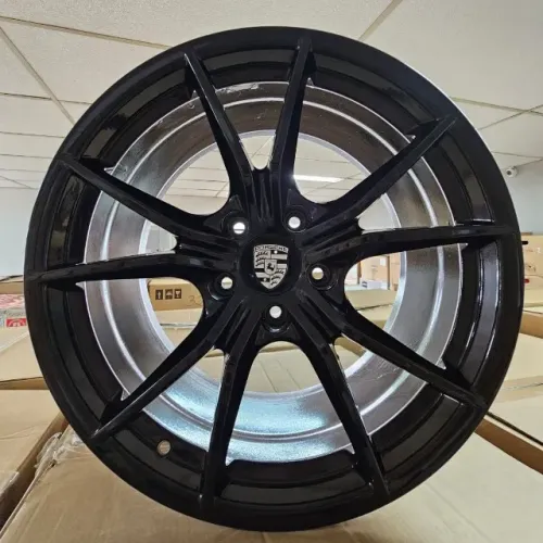 Rodas Porsche Boxster Original Preto Brilhante 5x130 - 20x8 e 20x10 Offset 57 e 45 (Sn)