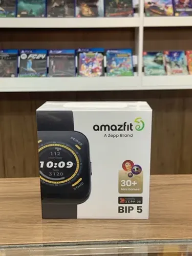 Relógio Smartwatch Amazfit Bip 5 Preto Novo Loja Sem Juros
