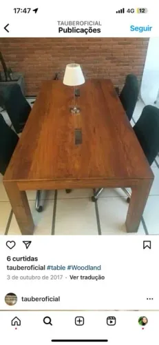 Mesa nova modelo caixote de madeira rústica !!