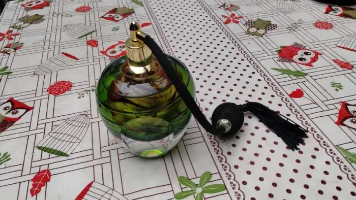 Antigo Perfumeiro Em Cristal De Murano Italy Glass #av (Usado)