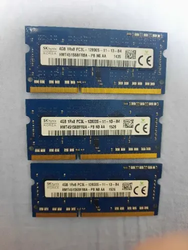 Memórias DDR3 (12800s) 4 Gb