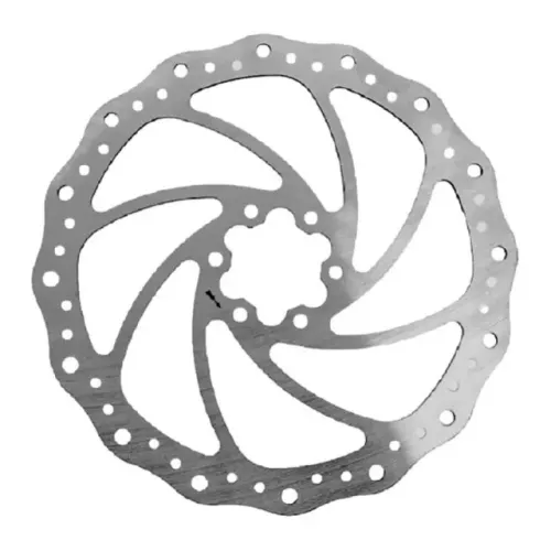 Disco de Freio Rotor Alhonga 203mm 6 Furos em Aço Inox pra Bicicletas 7453