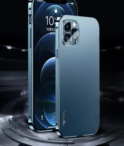 Capa Iphone 14 Pro Max Alumínio Premium Conexão magnética Full Câmera Lens Protective
