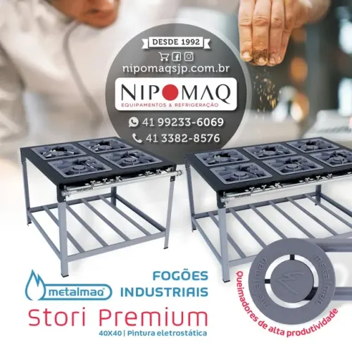 FOGÃO INDUSTRIAL METALMAQ