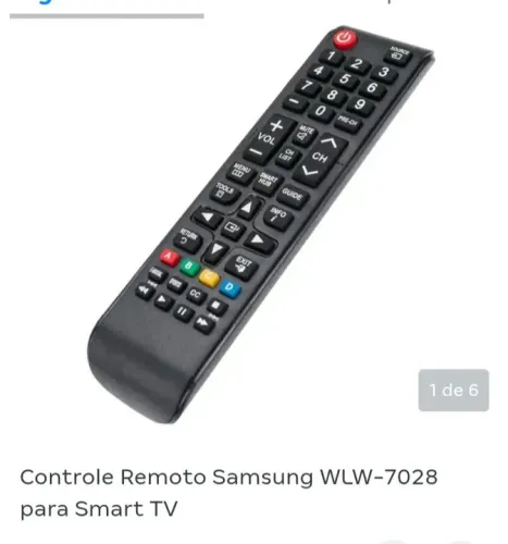 Controle remoto similar Samsung smart