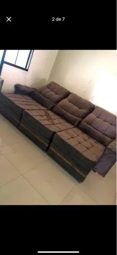 Sofá retrátil reciclável 2.90 Turim novo a pronta entrega