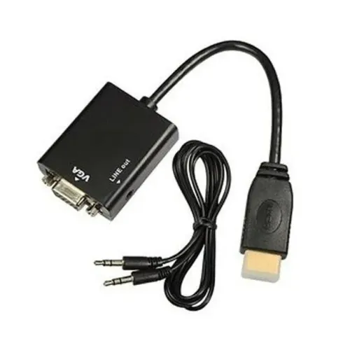  Aproveite Cabo Adaptador HDMI x VGA com Áudio (NOVO)