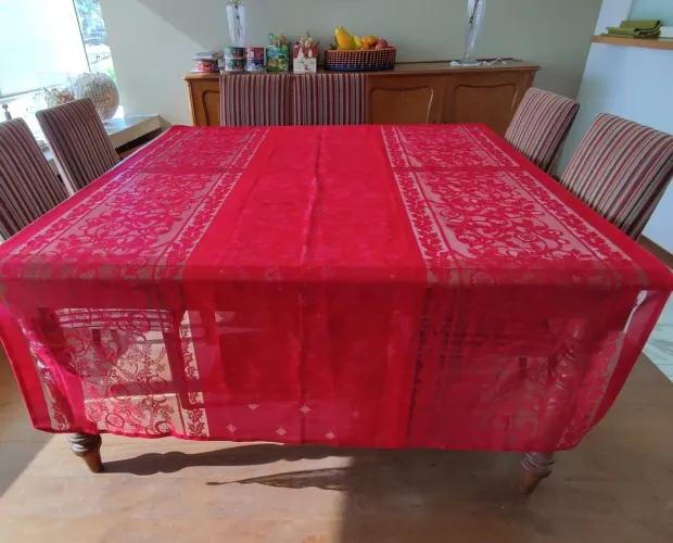 Toalha de mesa vermelha