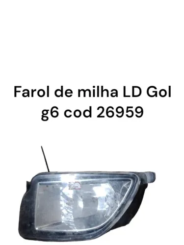 Farol De Milha Lado Direito Gol G6 Cod 26959