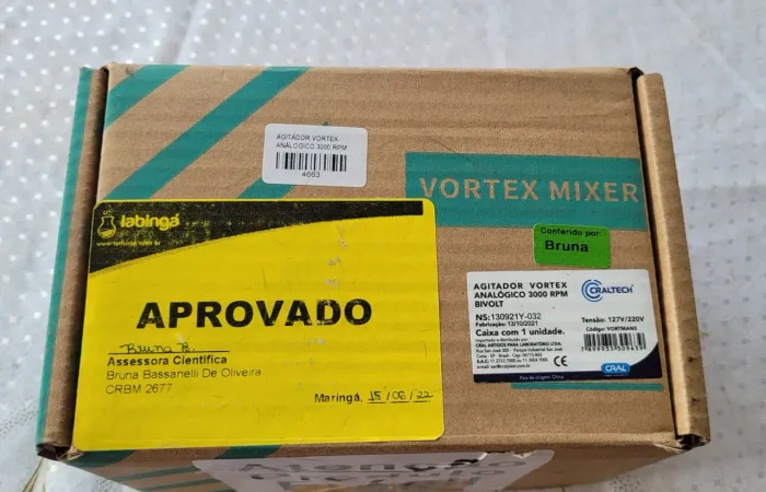 Agitador Vortex Analógico 3000 RPM Bivolt