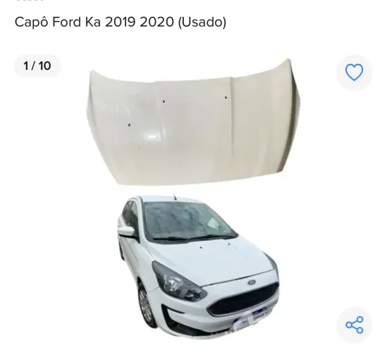 Capô Ford Ka 2019 2020 (Usado)