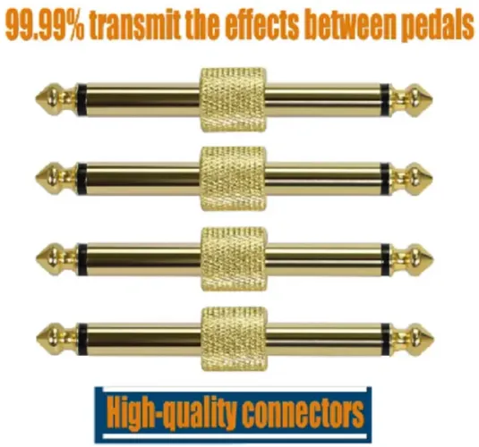 Conexão P10 X P10 Pedais Efeitos Guitarra Kit 4 Pçs Directline