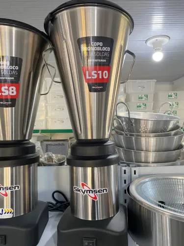 NZ. Liquidificador Industrial 10L copo inox copo inox Skymsen 