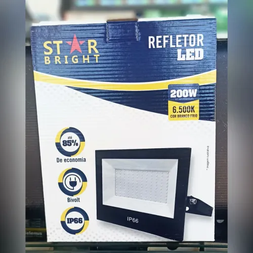 Refletor LED 200W Star Bright IP66 Bivolt (Honestidade e Qualidade é na JK eletrônicos)