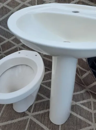 Jogo sanitário convencional beje