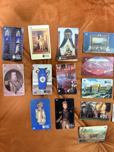 Cartões telefônicos antigos - Série Museus