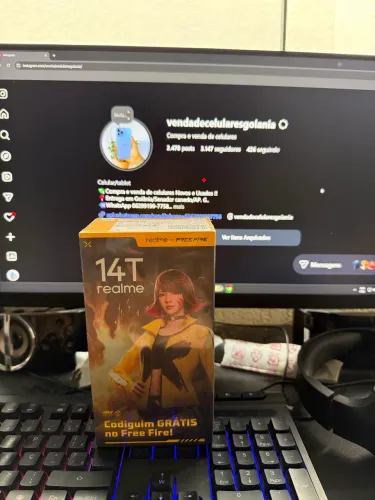 Realme 14T - 256GB ! Gamer ! Free fire com codiguinho ! 