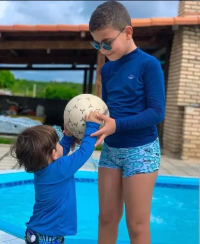 Camisa térmica infantil proteção UV