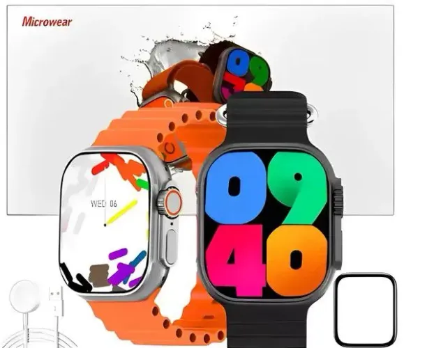 Smartwatch relógio inteligente W69 Ultra Microwear