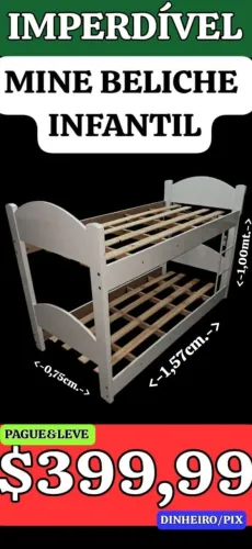 Cama Beliche Infantil Mine - Imperdível!