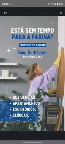 Trabalho como Diarista Faxineira 