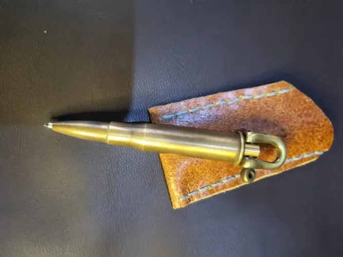 CANETA ARTESANAL BULLET FEITA EM LATÃO (VIETNÃ)
