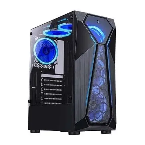 Gabinete Gamer Rise Mode X4 Glass, Barra de LED RGB, Lateral em Vidro Fumê, Preto