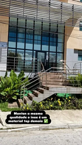 Corrimão em aço inox