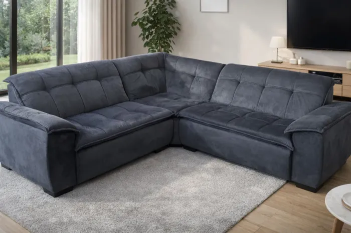 Sofá de Canto Lara 3 Peças Com Molas 245x245 - Novo e Embalado!!