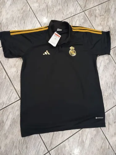 Camisa Polo Real Madrid Adidas - Preta